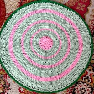 Multicolored knitted mandala 💕